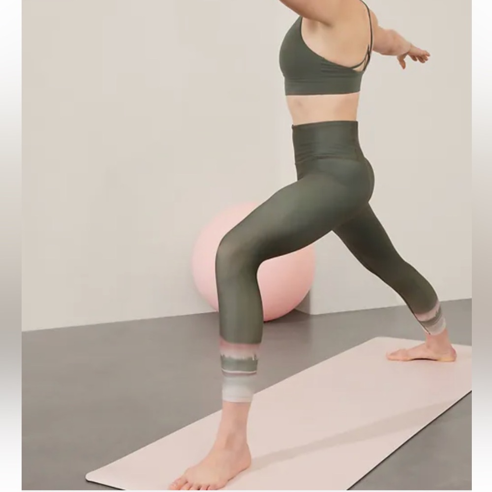 Athleta Sage Green High-Rise Leggings